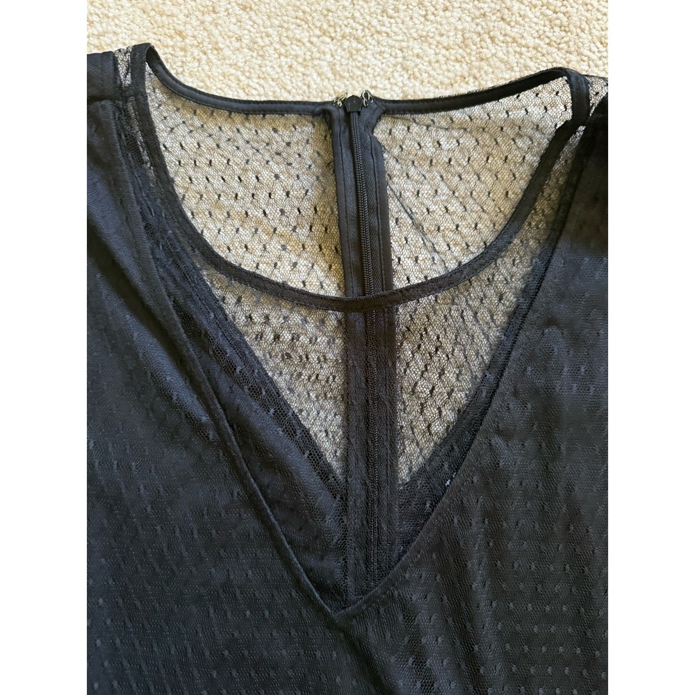Torrid Black Long Sleeve Mesh & Tulle Dress Size 18 - Picture 3 of 7